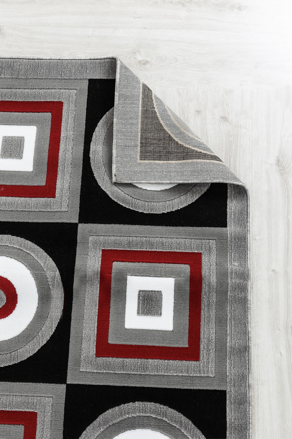 Miniatura: NEWPORT 58 GRAY RED BLACK RUG