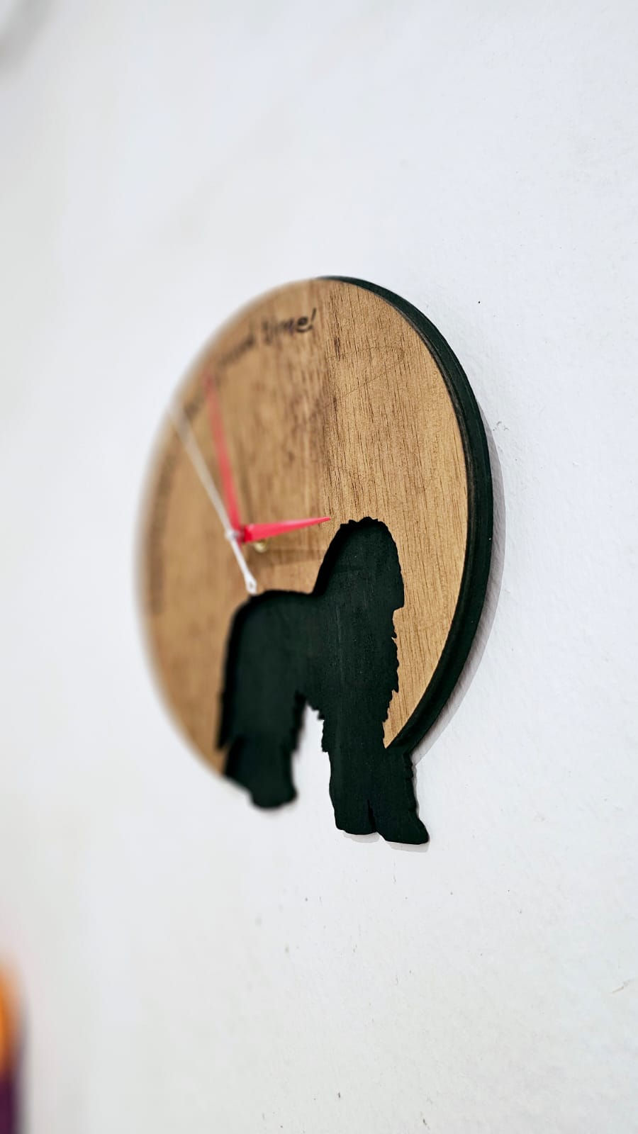Thumbnail: English Sheepdog - Blur Clock - Minimalist Dog Clocks (Singapore Made)