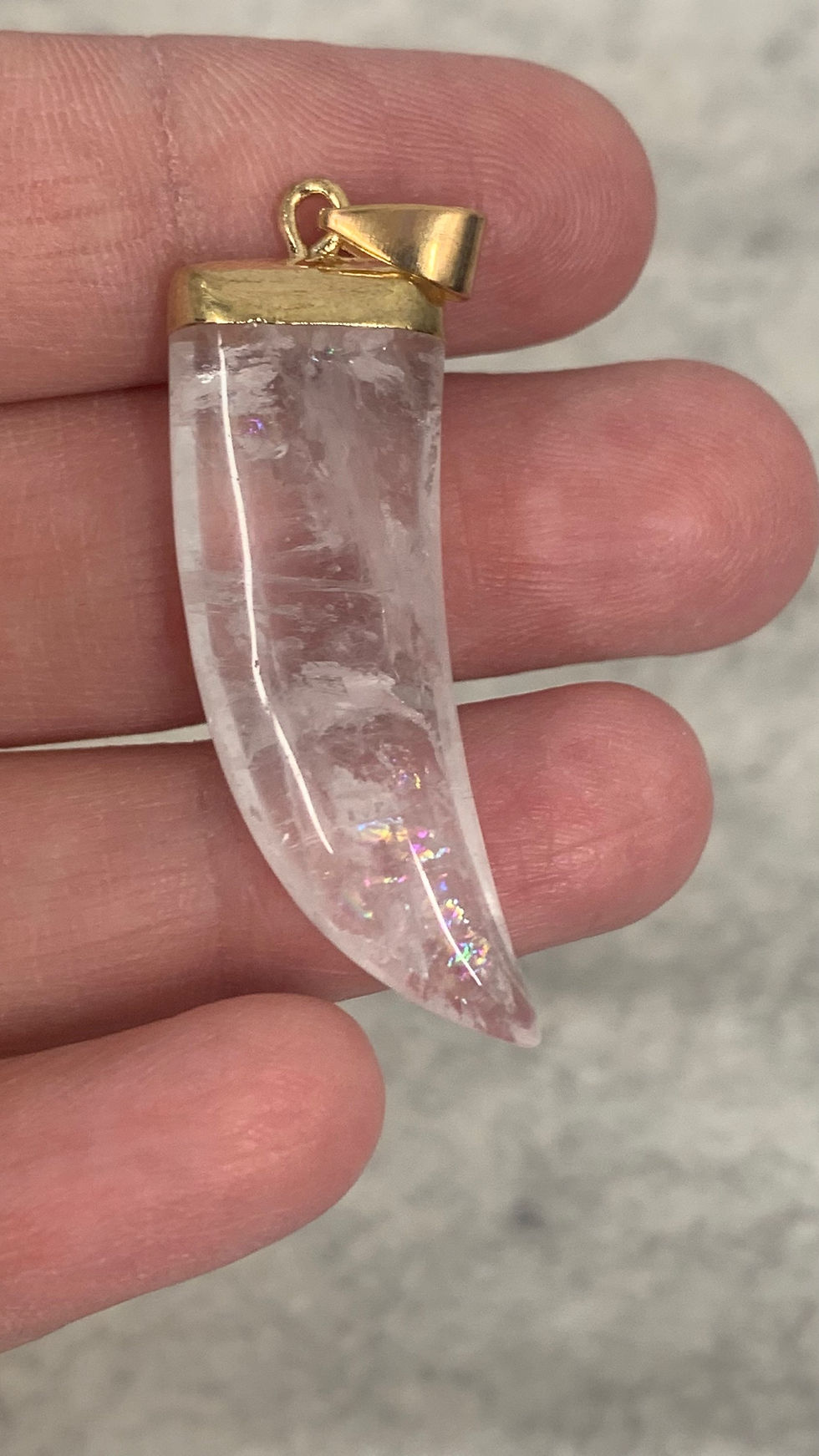 Thumbnail: Clear Quartz Dagger Necklace