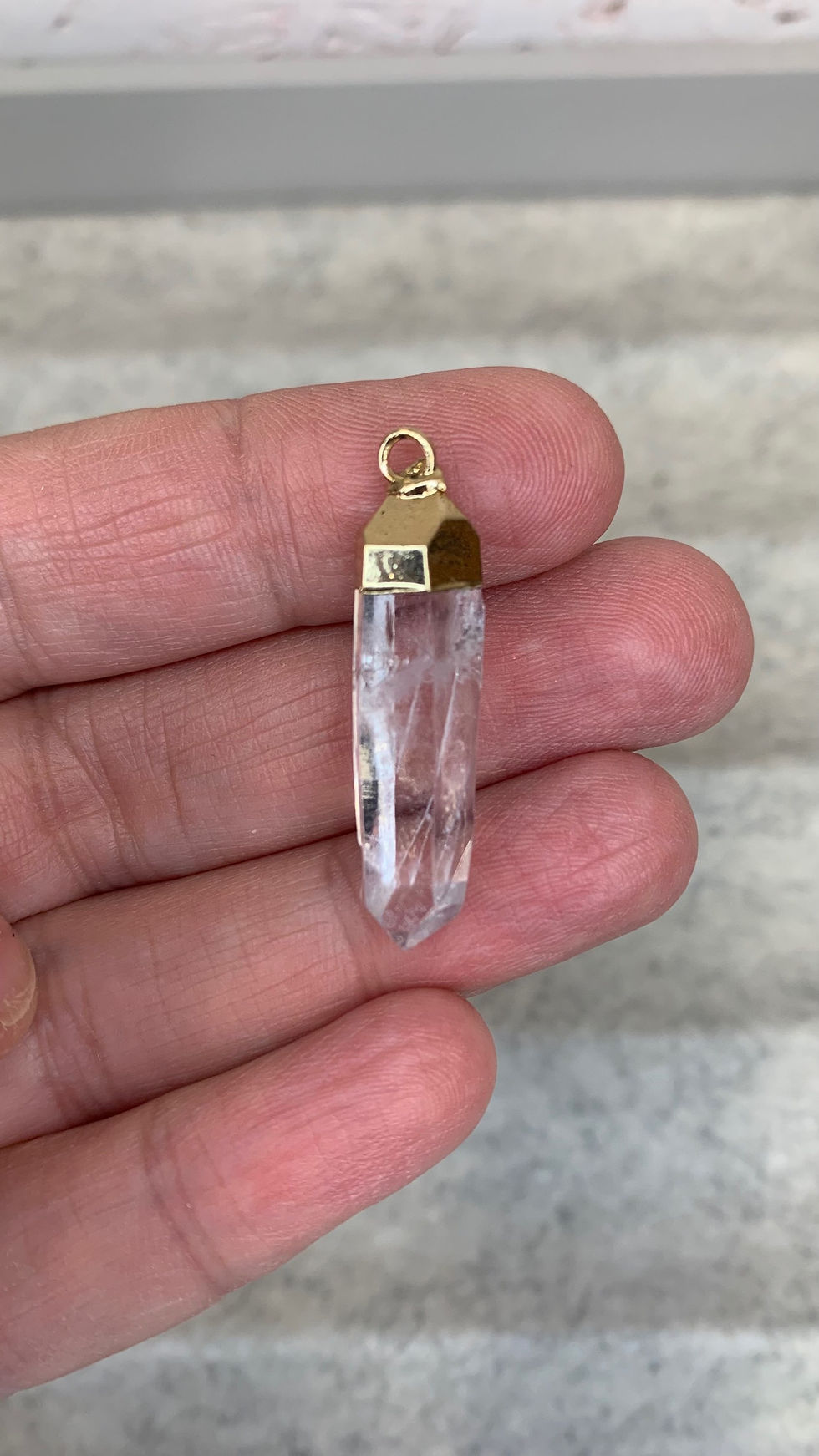 Thumbnail: Clear Quartz Shard Necklace