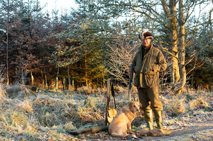 Documentary, Environmental Portait of man shooting on Brahan Estate in the Scottish Highlands