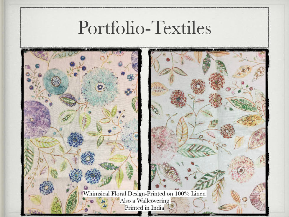 Textile Designs from Susan Calabria