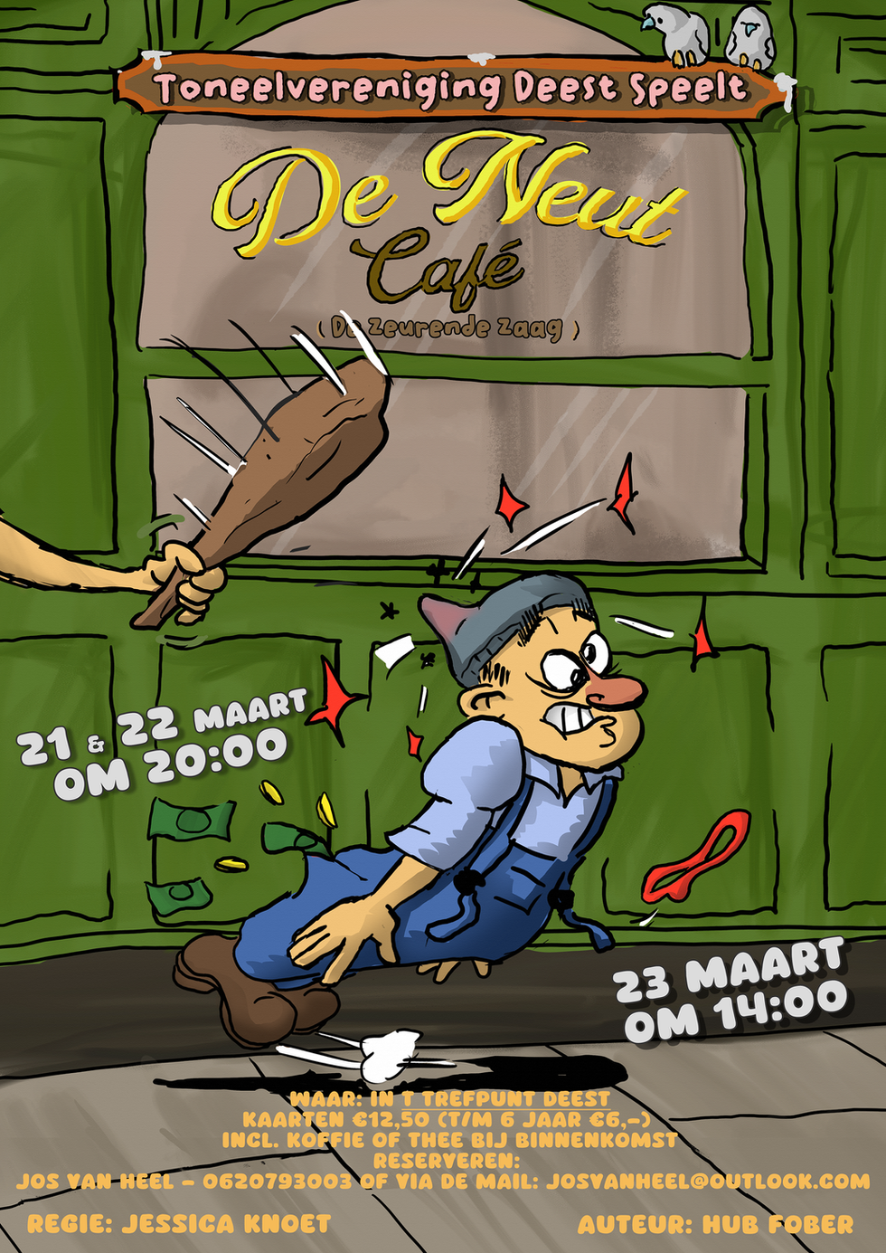 De Neut (de zeurende zaag) - Toneel poster