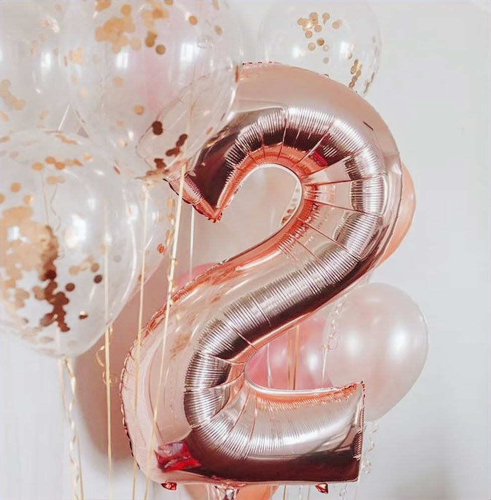 Number 2 Foil Balloon