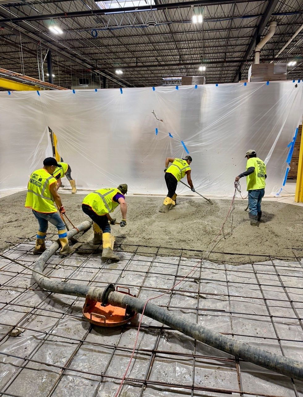 Warehouse concrete floor replacement - Masonry Leader LLC Chicago project