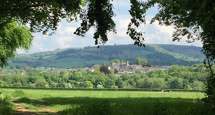 Hay-on-Wye town view