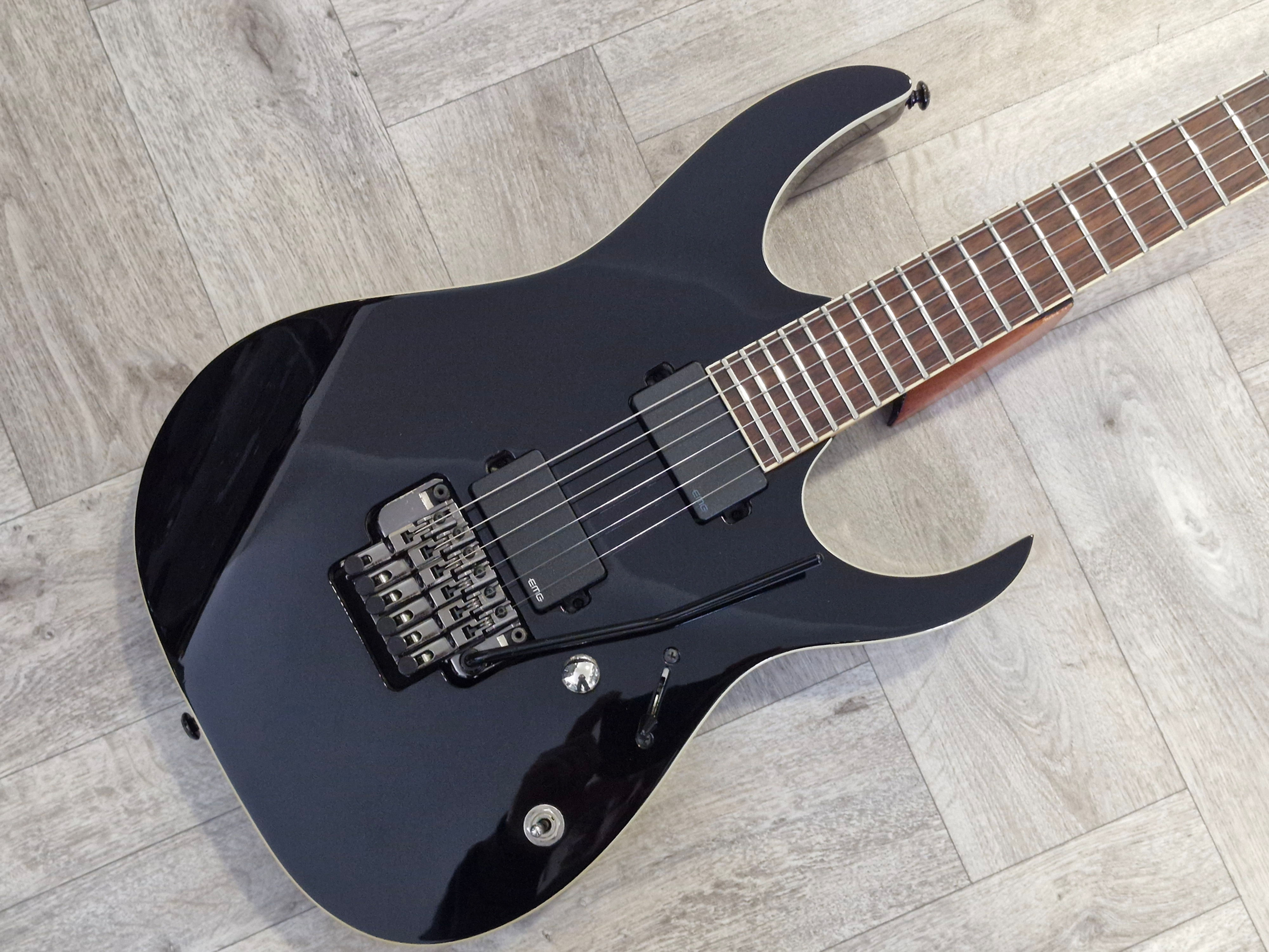 Ibanez RGIR20E 'Piano Black' with EMG's Floyd Rose & Kill Switch