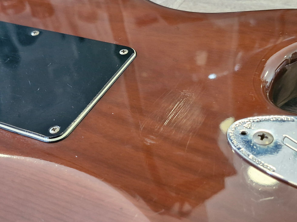Thumbnail: 1977 Fender Stratocaster 'Mocha' all original with original hard shell case.