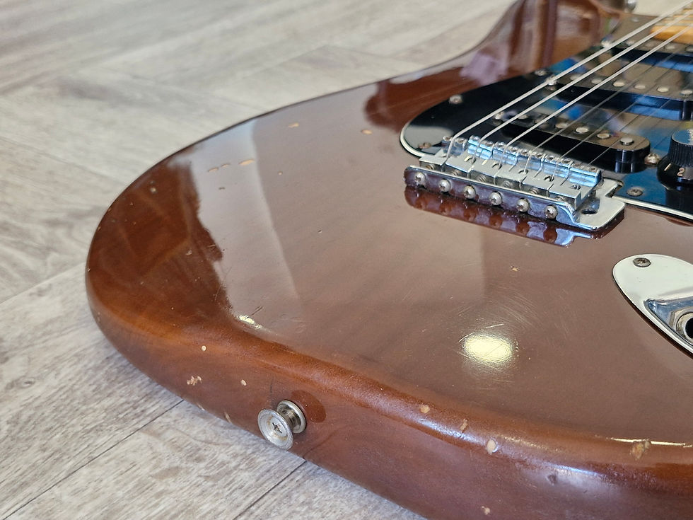 Thumbnail: 1977 Fender Stratocaster 'Mocha' all original with original hard shell case.