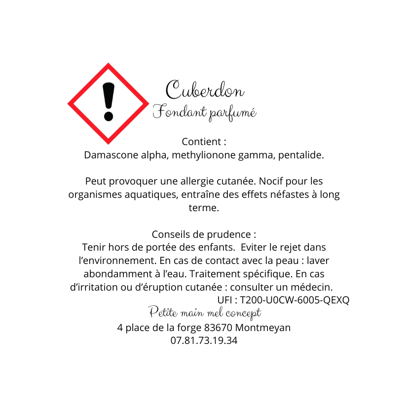 Miniature : Fondant cuberdon