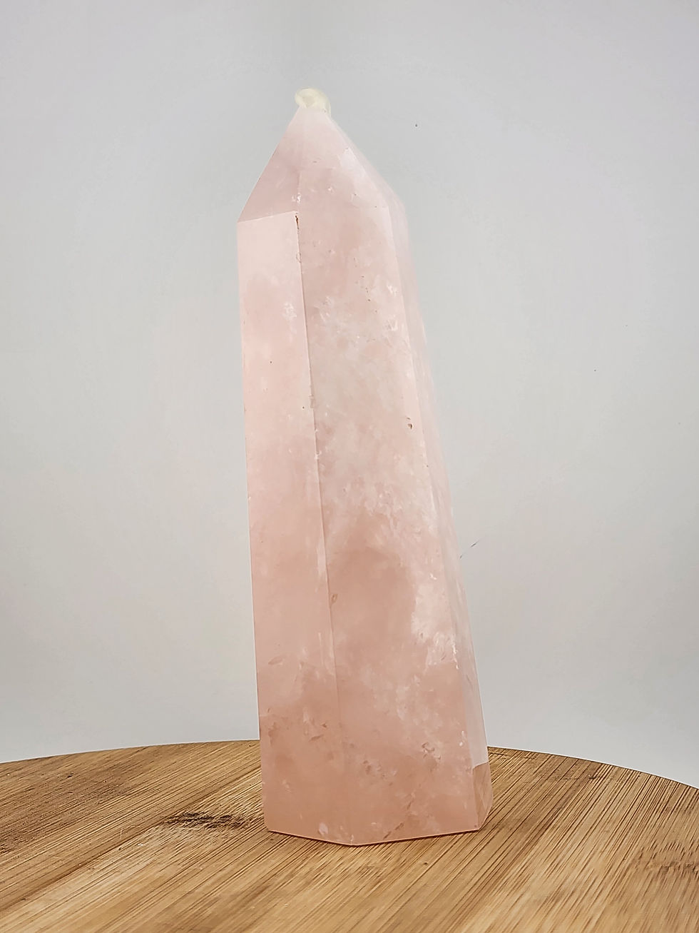 Thumbnail: 6.5" Tall Rose Quartz Tower