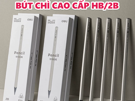 Review Bút Chì Kim Deli 05: "Chân Ái" Giá Hạt Dẻ Cho Học Sinh