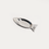 Thumbnail: Silver fish-shaped serving dish with engraved scale details, viewed from above on white background