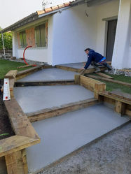 Mélange bois & béton