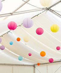 Lanterns in a Tent