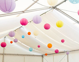 Lanterns in a Tent