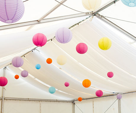 Lanterns in a Tent