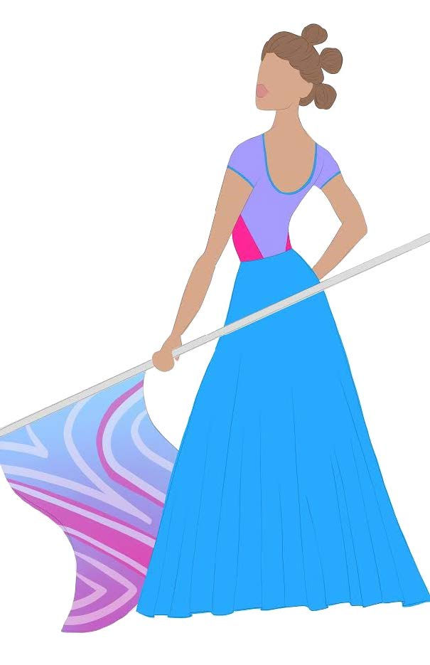 Thumbnail: 99333 Floor length petal skirt