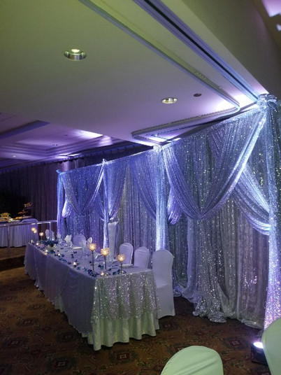 Backdrop/Court Table Decor