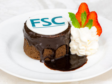 Chocolate Mousse with Logo