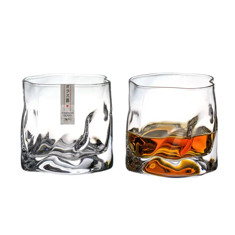 Thumbnail: Japanese Edo Designer Crumple Paper Irregular Shape Glass
