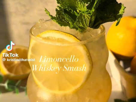 Limoncello Whisky Sour Cocktail