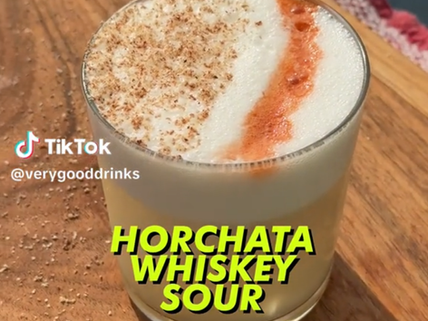 Horchata Whisky Sour