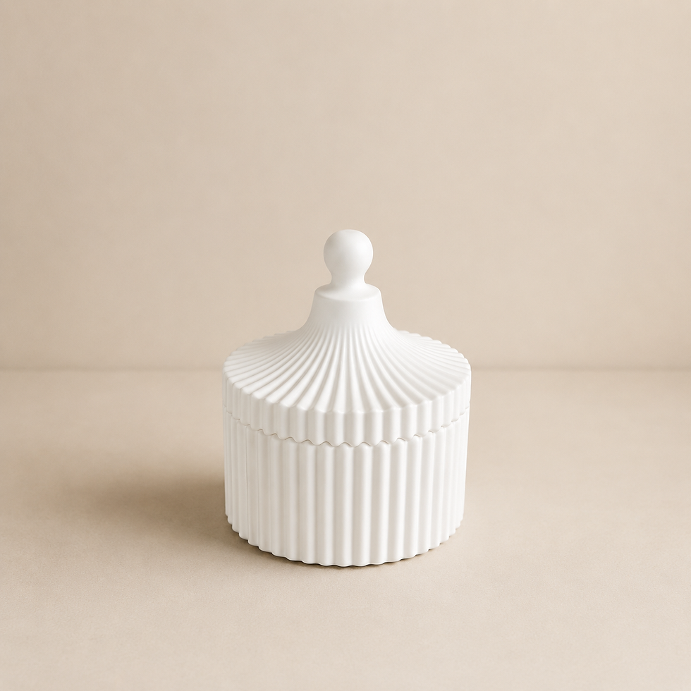 Thumbnail: Ribbed Trinket Dish with Lid