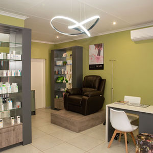 Our boutique store within the clinic offers a curated selection of premium skincare products and beauty essentials handpicked by our expert dermatologist Dr. M. Moyaba.