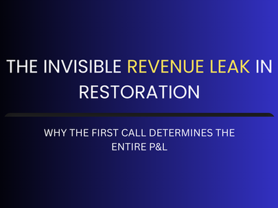 revenue leak in restoration image