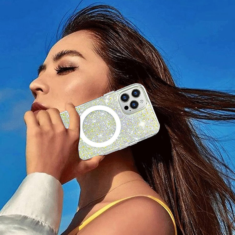 Μικρογραφία: Sparkly Glitter MagSafe - iPhone 15 - White