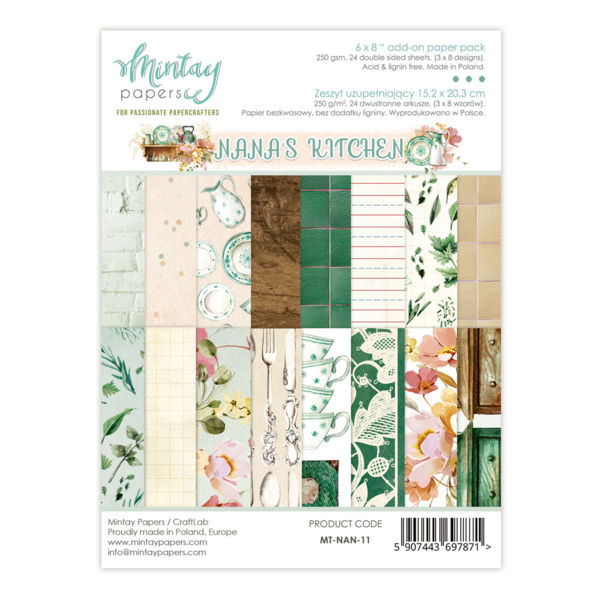 Mintay Papers - Nana's Kitchen 6x8 add on Paper Pad