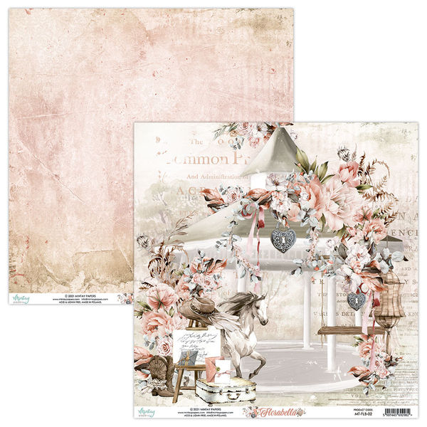 Mintay Papers - 12 x 12 Single Paper - Florabella 02