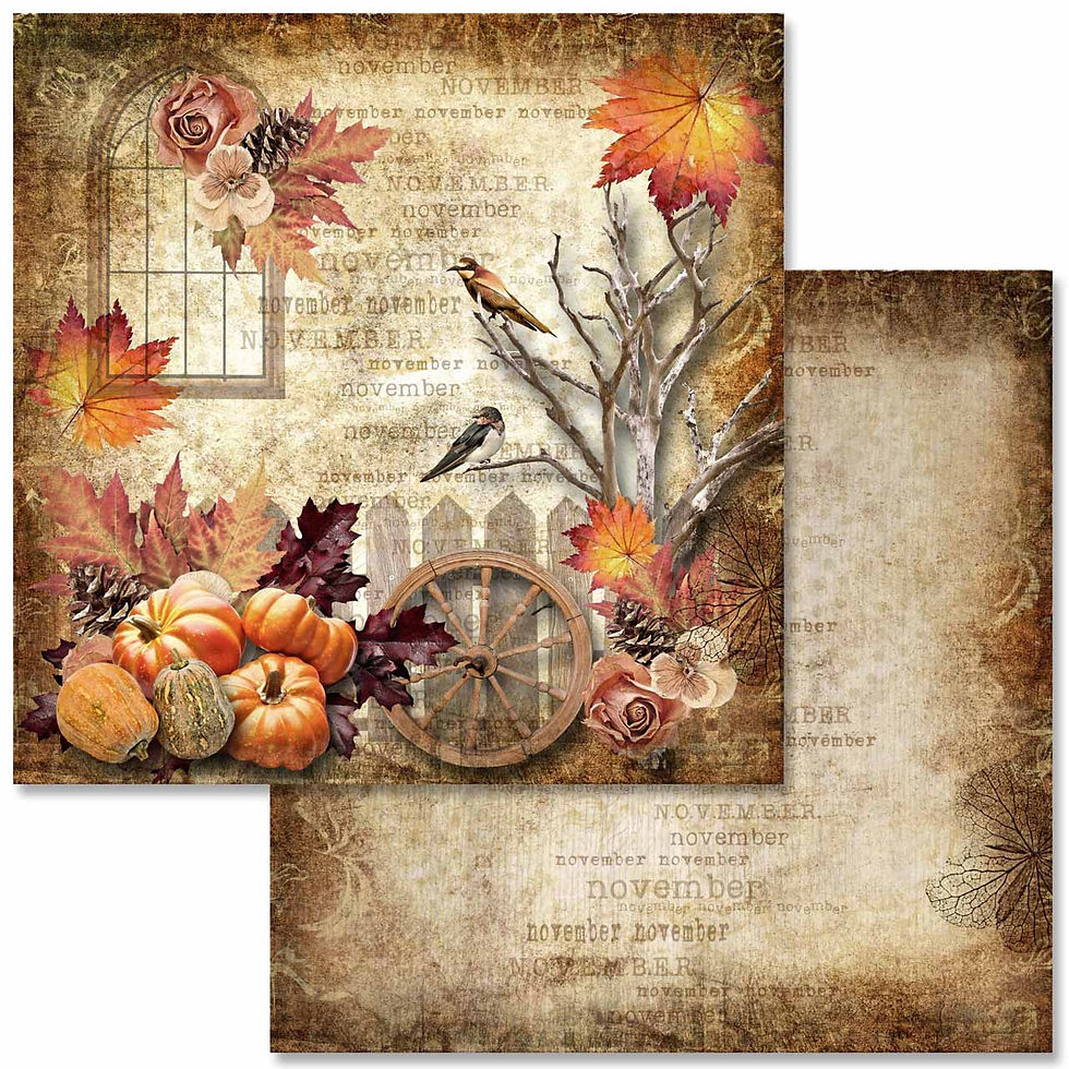 Thumbnail: Decoupage Queen - Autumn Collection Scrapbook Papers