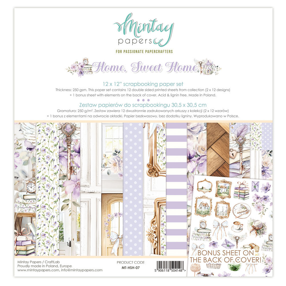 Mintay Papers - 12 x 12 Paper Set - Home Sweet Home