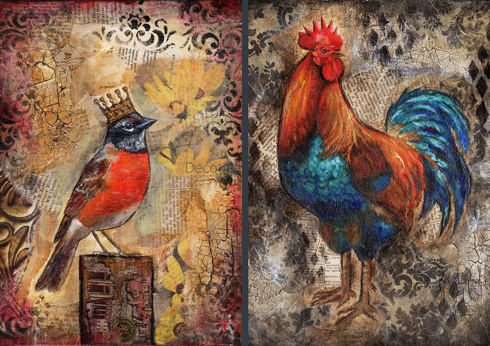 Decoupage Queen - Autumn Mixed Media 2 Pack (1 A4 Sheet)