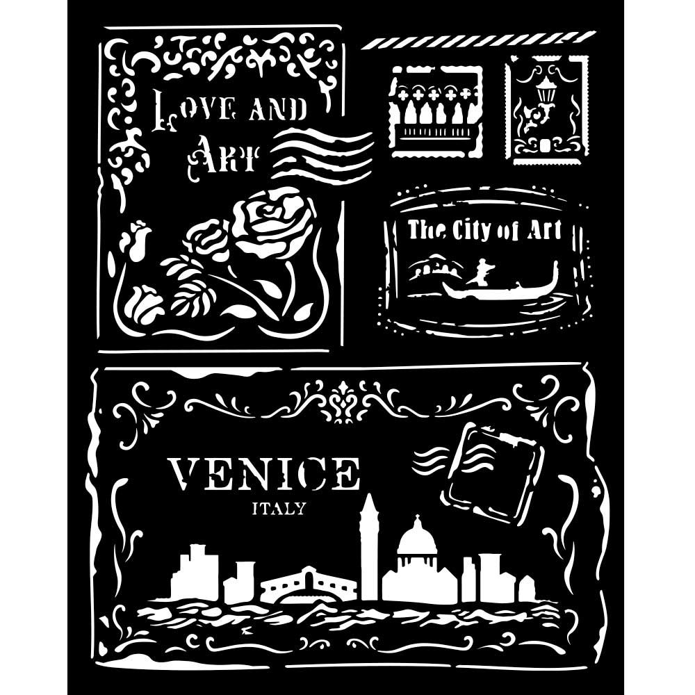 Stamperia 20 x 25cm Stencil - Venice City - Cards