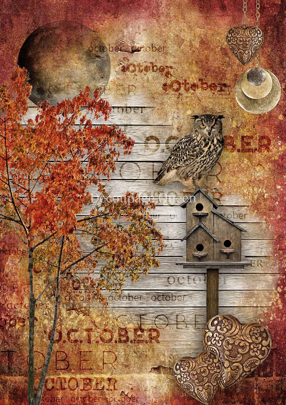 Decoupage Queen - October Moon