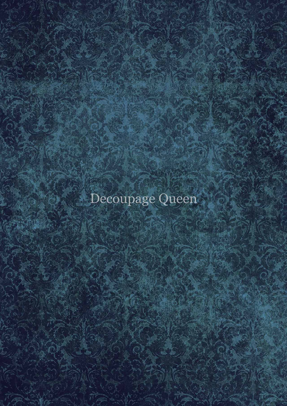 Decoupage Queen - Blue Brocade in A3 size