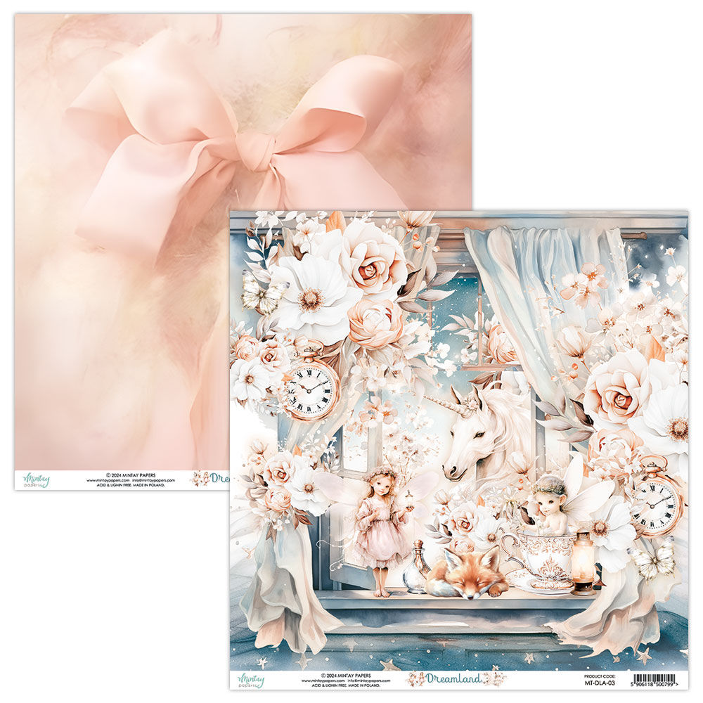 Mintay Papers - 12 x 12 Single Paper - Dreamland 03