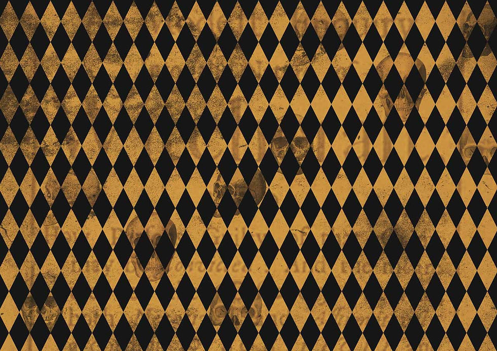 Decoupage Queen - Halloween Harlequin