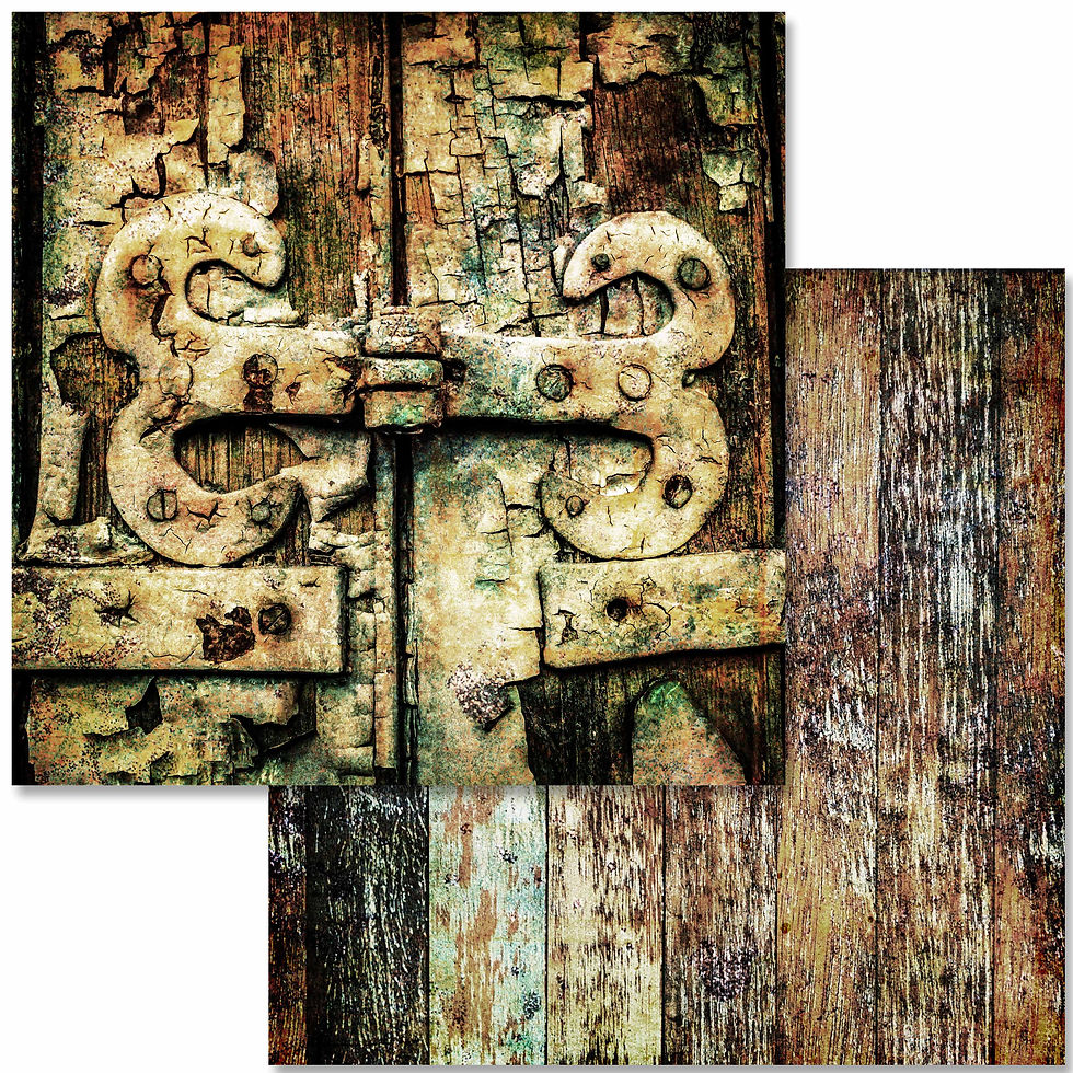 Thumbnail: Decoupage Queen - Weathered and Worn Scrapbook Papers