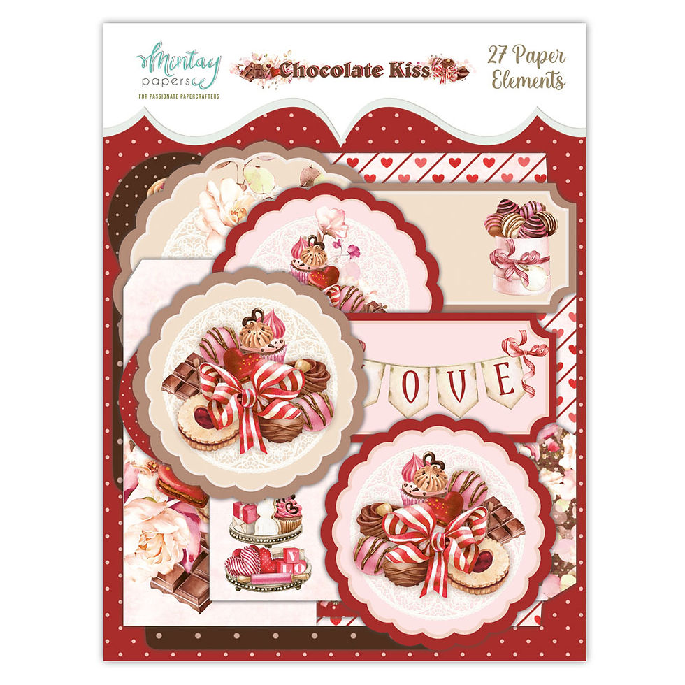 Mintay Papers - Chocolate Kiss Die Cut Elements