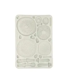 Stamperia Silicone Mould A5 Scrolls - Mushrooms