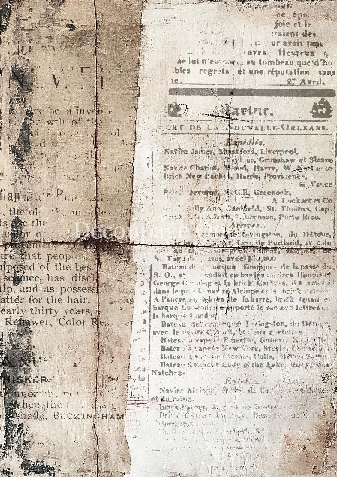 Decoupage Queen - Cottage Scraps A4 rice paper