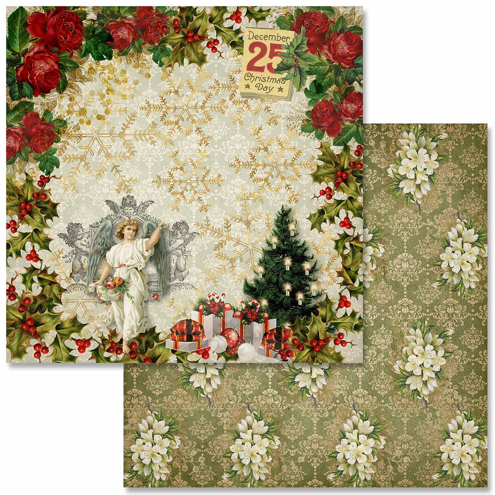 Thumbnail: Decoupage Queen - 6x6 mini Christmas Scrapbook Papers