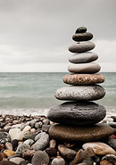 Stacked Beach Stones