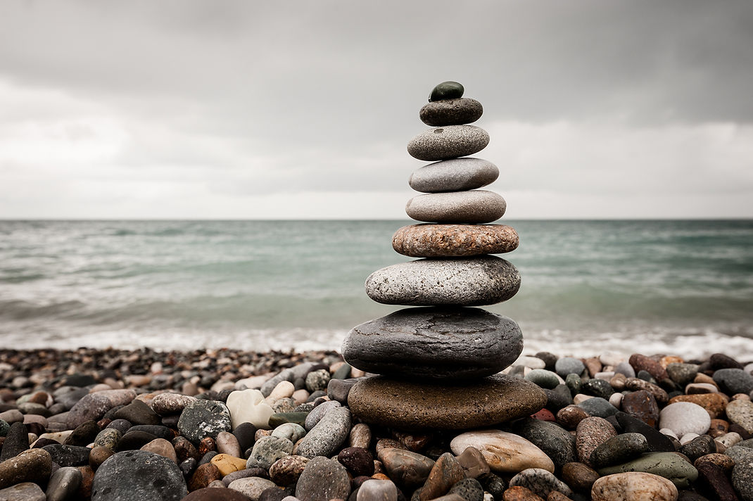 Stacked Beach Stones