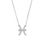 Thumbnail: Pisces Zodiac Star Sign Pendant Necklace Silver