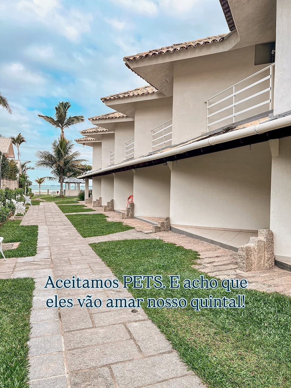 Aceitamos PETS. E acho que eles vão amar nosso quintal!